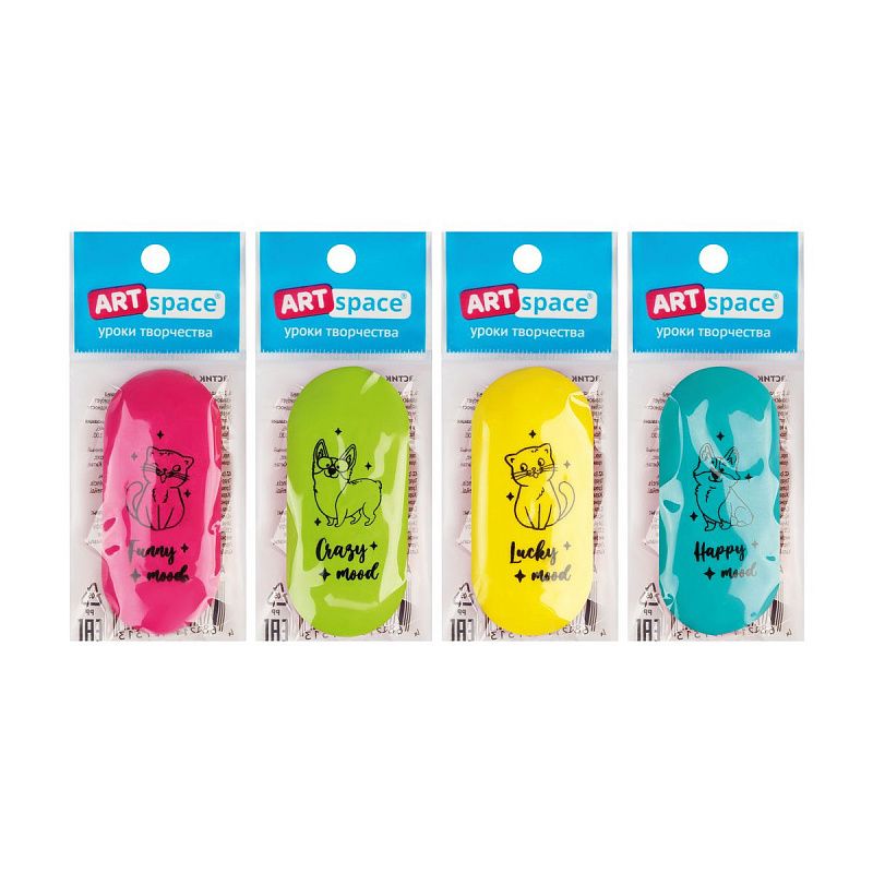 Ластик ArtSpace "My Pets", овальный, термопластичная резина, 60*28*12мм 
