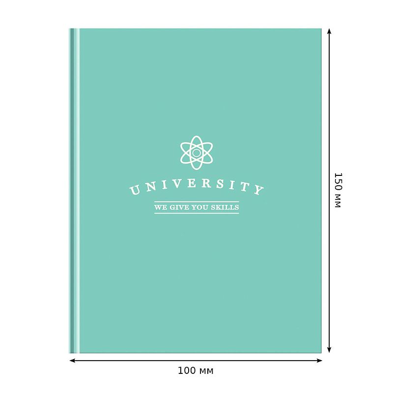 Записная книжка А5 64л. BG "University", soft-touch ламинация, блок-еженедельник