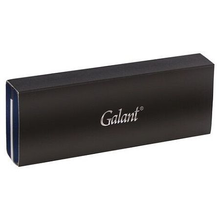 Ручка подарочная шариковая GALANT "ETUDE", корпус серебристый, детали хром, узел 0,7 мм, синяя, 143506 