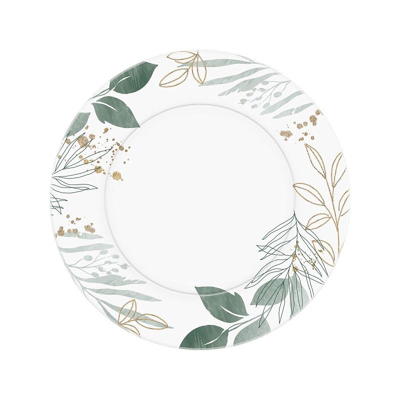 Тарелки бумажные MESHU "Floral", 18см, 6шт.