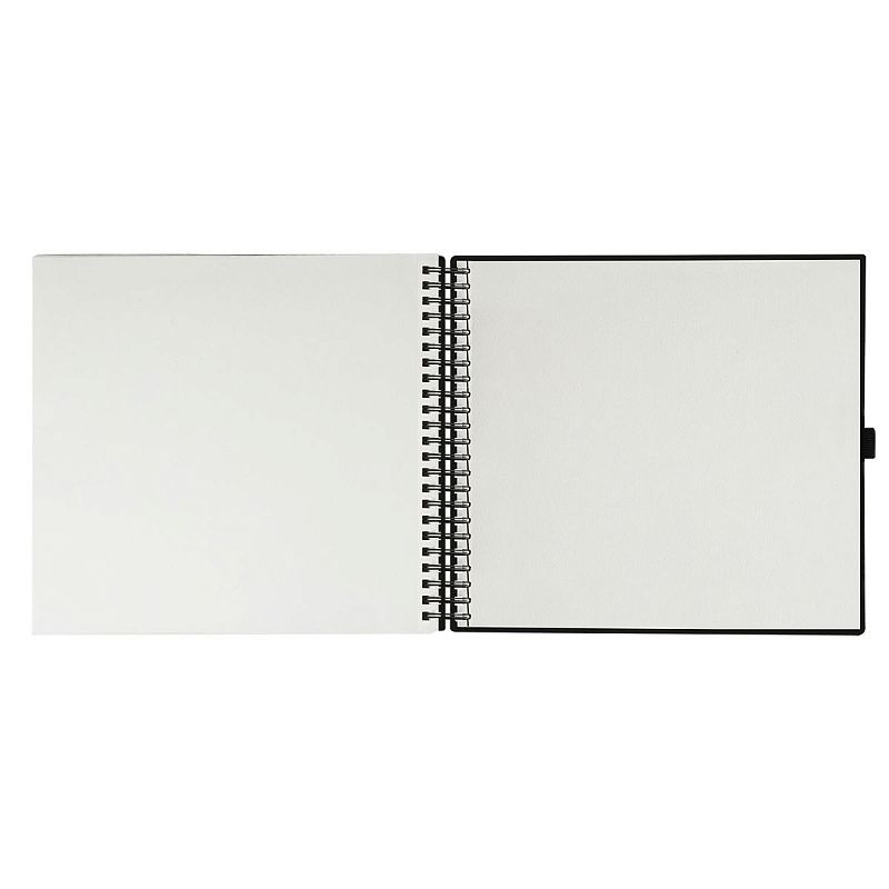 Скетчбук 100л., 300*300 Гамма "Студия", на спирали, черный, твердая обложка, на резинке, слоновая кость, 110г/м2