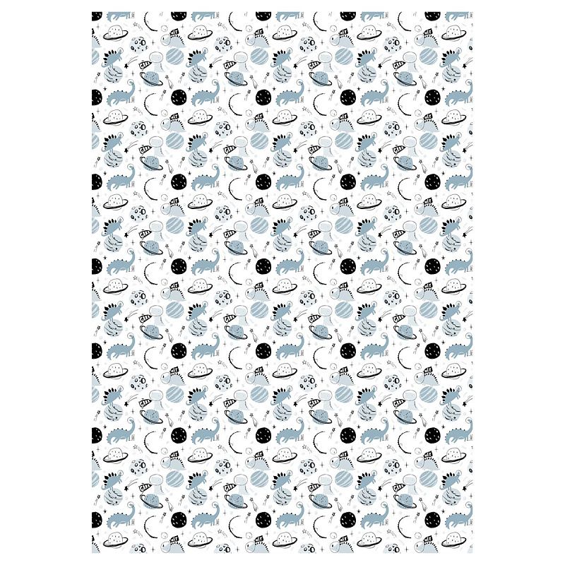 Упаковочная бумага глянц. 70*100см, MESHU "Сhildish", 80 г/м2, ассорти, 5 дизайнов