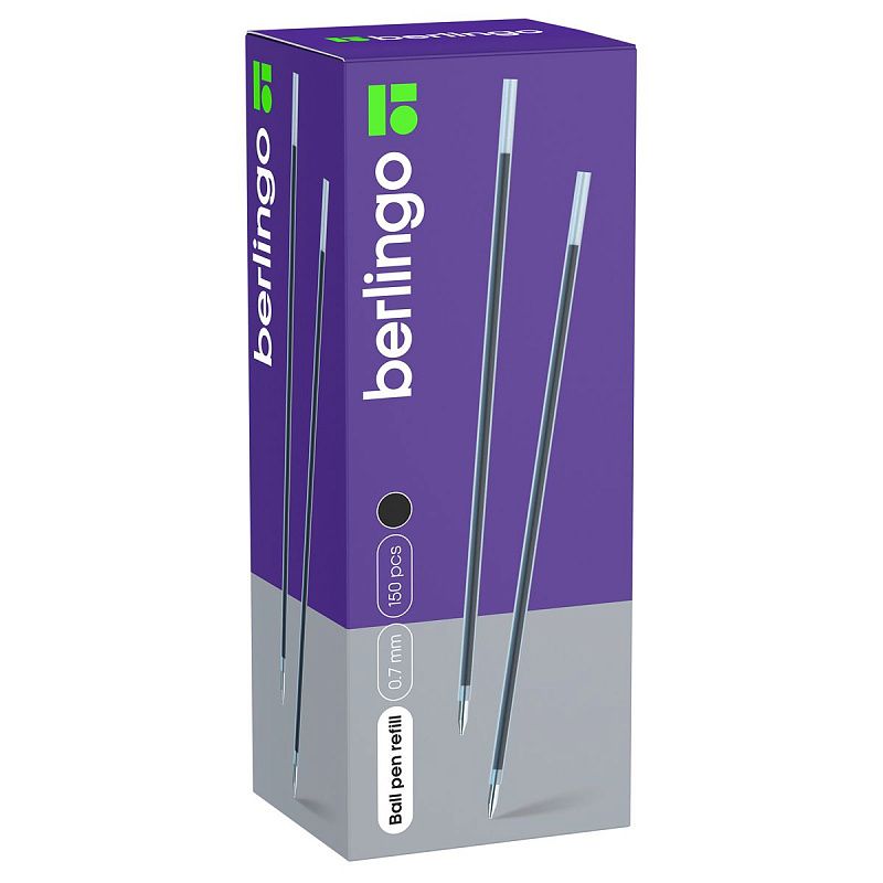 Стержень шариковый Berlingo "Tribase", "H-30", "W-219" черный, 140мм, 0,7мм 