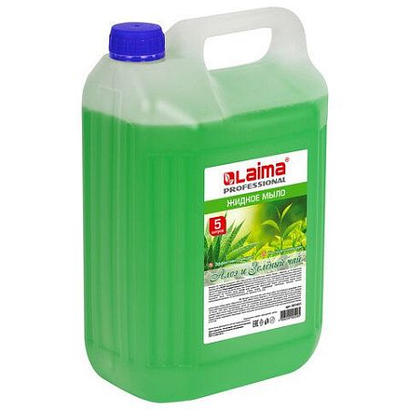 Мыло жидкое 5 л, ЛАЙМА PROFESSIONAL "Алоэ и зеленый чай", 601431 