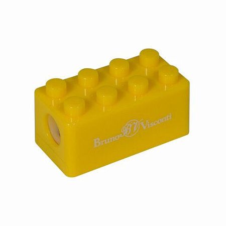 Точилка BRUNO VISCONTI EasySharp Лего, с контейнером, пластиковая, ассорти, 35-0046 