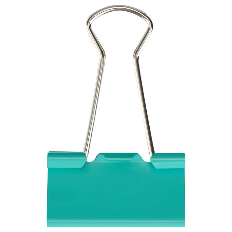 Зажимы для бумаг 32мм, OfficeSpace, 12шт., цветные, картонная коробка