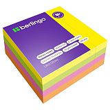Самоклеящийся блок Berlingo "Ultra Sticky", 50*50мм, 240л., 4 неоновых цвета