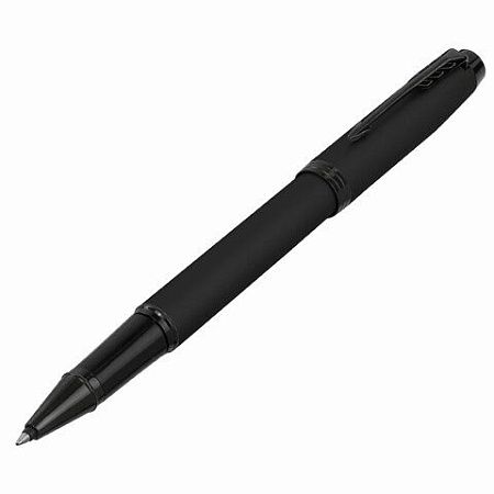 Ручка-роллер PARKER "IM Achromatic Black BT", корпус черный матовый, нержавеющая сталь, черная, 2127743 