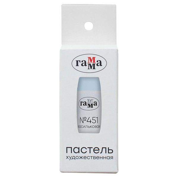 Пастель художественная Гамма, васильковый № 451, штучная, картон.упак.