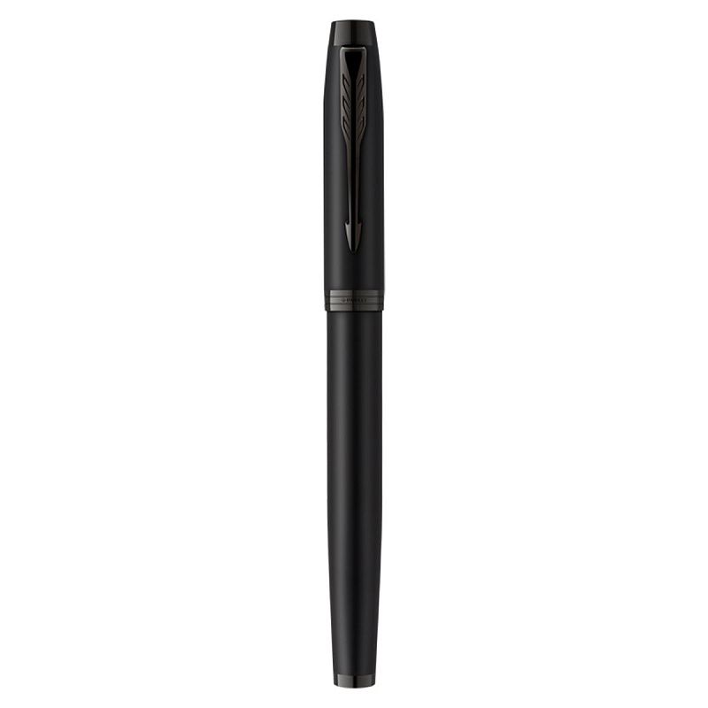 Ручка перьевая Parker "IM Achromatic Black" синяя, 0,8мм, подарочная упаковка 