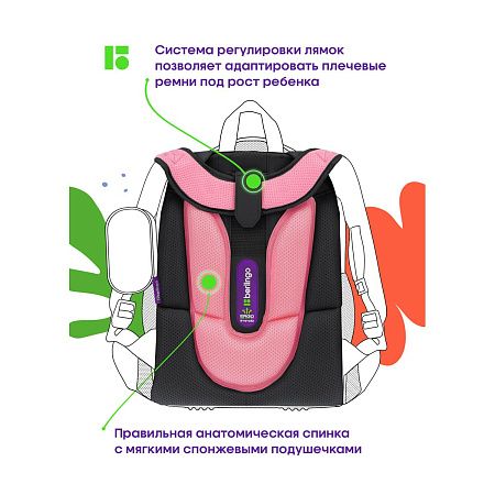 Ранец Berlingo Expert "Little fairy" 37*28*16см, 2 отделения, 2 кармана, анатомическая спинка 