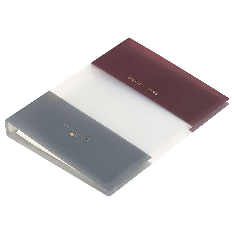 Тетрадь на кольцах А5, 80л., Greenwich Line "Disposition", пластиковая обложка, с разделителями