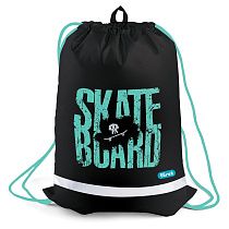 Мешок для обуви 1 отделение Först "Skateboard", 360*460мм, вентиляционная сеточка, светоотражающая полоса