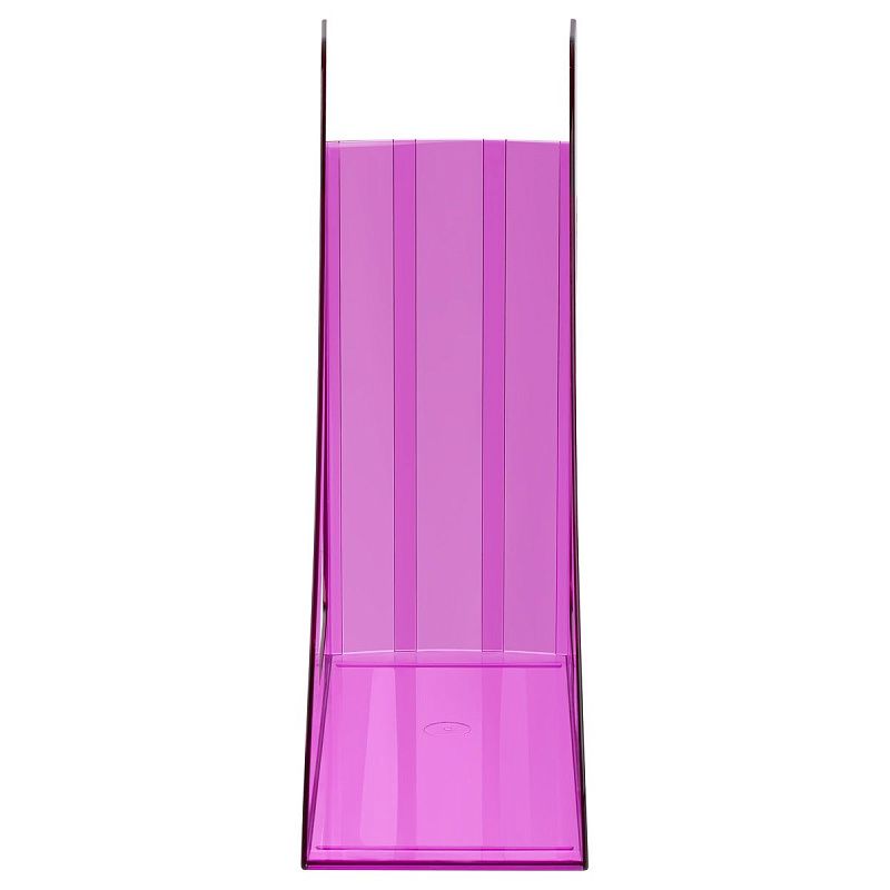 Лоток для бумаг вертикальный СТАММ "Фаворит", тонированный фиолетовый, ширина 90мм