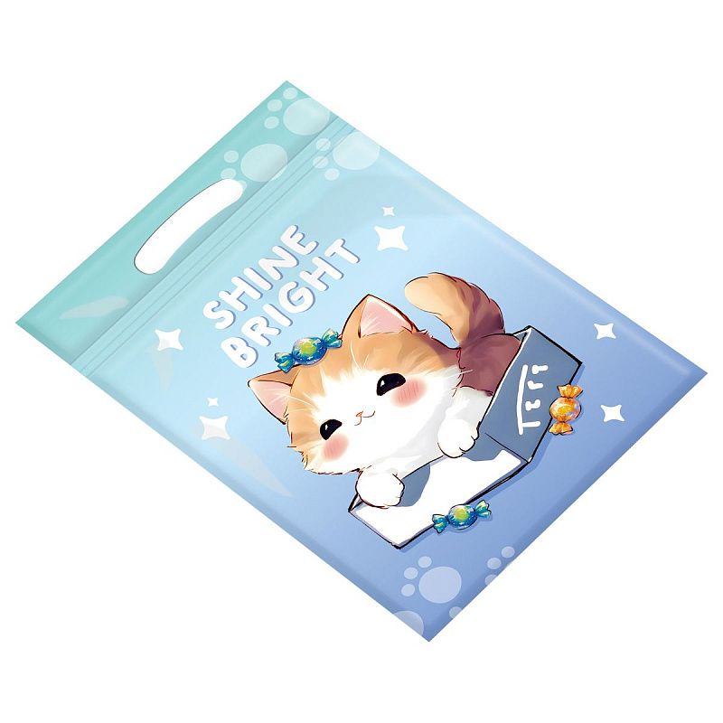 Набор подарочных пакетов 15*22 см, зип-лок, MESHU "Cute kitten", 35шт.