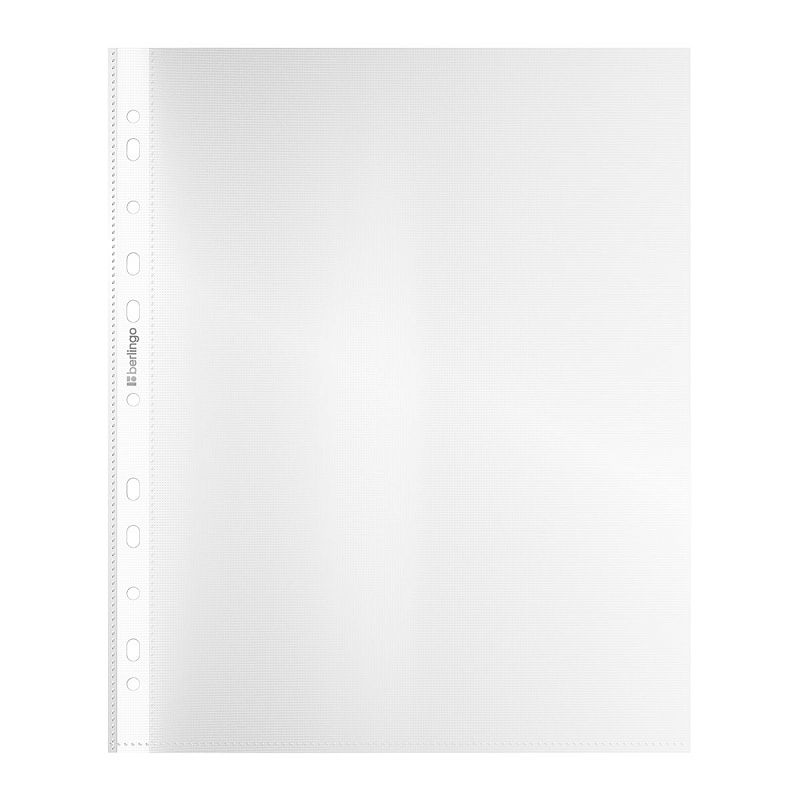 Папка-вкладыш с перфорацией Berlingo "Squares", А4, 25мкм, рельефная текстура, матовая 