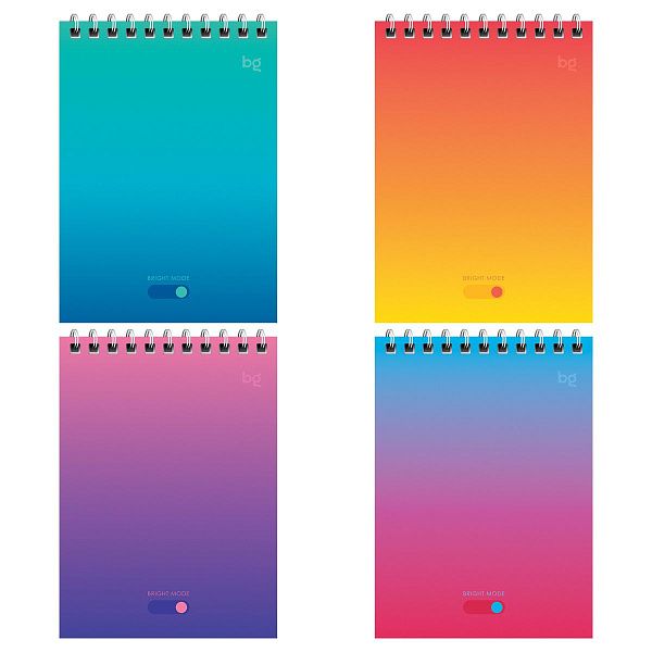 Блокнот А6 60л. на гребне BG "Bright monocolor"