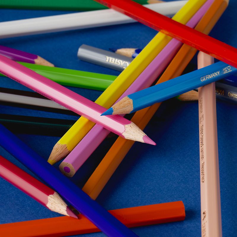 Карандаши цветные Faber-Castell "Замок", 24цв., шестигр., заточ., картон, европодвес