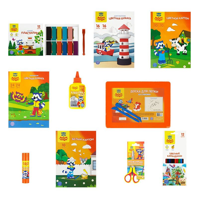 Набор первоклассника Мульти-Пульти, в подарочной коробке, 56 предметов 