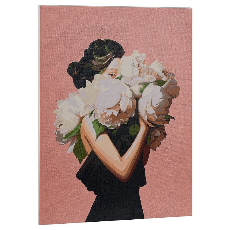 Картина по номерам на холсте с глиттером ТРИ СОВЫ "Тайна взгляда", 30*40, с акриловыми красками и кистями