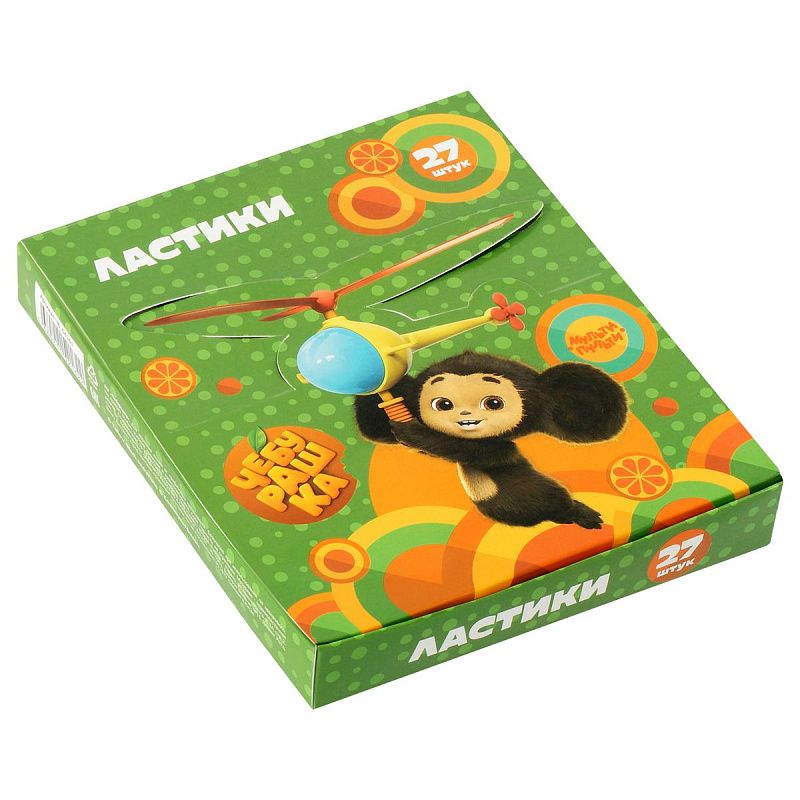 Ластик Мульти-Пульти "Чебурашка", фигурный, термопластичная резина, 40*30*13мм, ассорти 