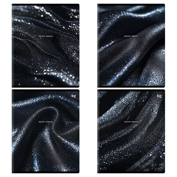 Тетрадь 48л., А5, клетка BG "Shiny grain", глиттерная пленка