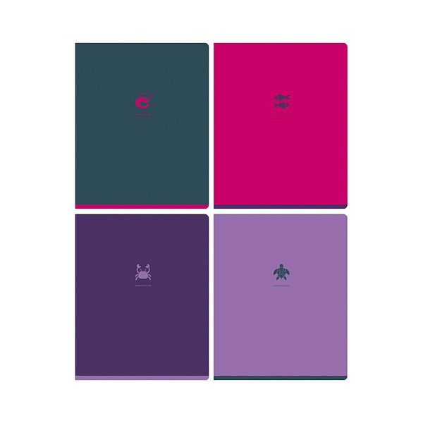 Тетрадь 48л., А5, клетка BG "Monocolor. Element", soft-touch ламинация, с форзацем, 70г/м2