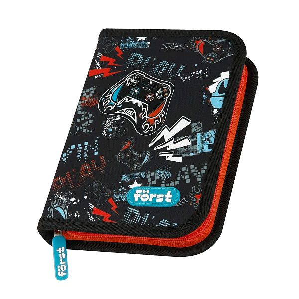 Пенал 1 отделение, 200*140*40 Först "Flawless Victory", дополнительная откидная секция, полиэстер