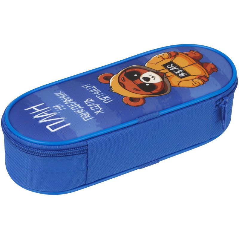 Пенал корпусный 1 отделение, 220*95*50 Мульти-Пульти "Мишка", полиэстер 