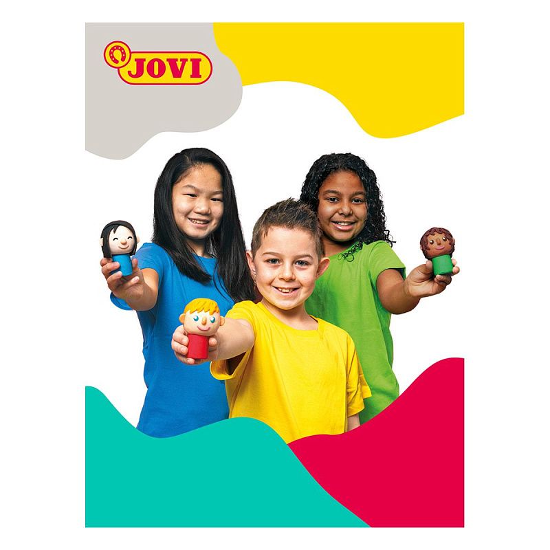 Пластилин JOVI "Multicultural", 06 цветов, 300г, растительный, картон
