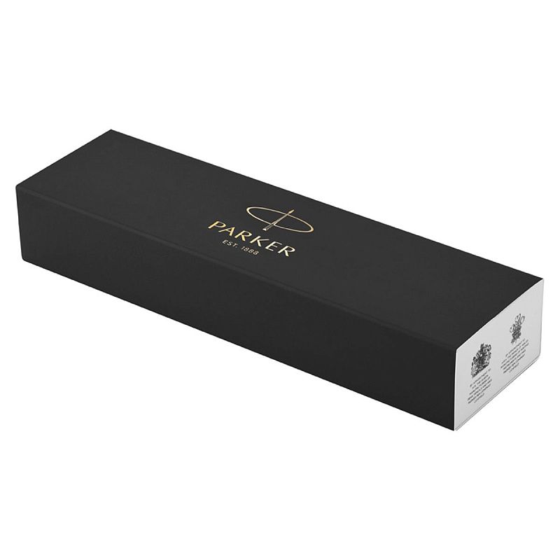 Ручка гелевая Parker "Jotter Stainless Steel GT" черная, 0,7мм, кнопочный механизм, подарочная упаковка 
