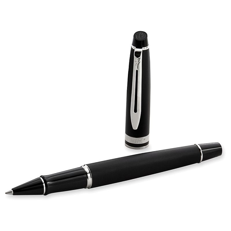 Ручка-роллер Waterman "Expert Matt Black PT" черная, 0,8мм, подарочная упаковка 