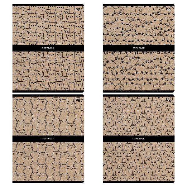 Тетрадь 48л., А5, клетка BG "Зрители", крафт