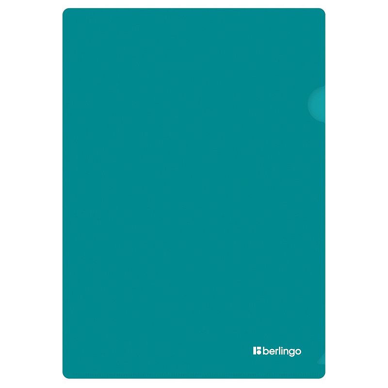 Папка-уголок Berlingo "Soft Touch", А4, 200мкм, софт-тач, бирюзовая