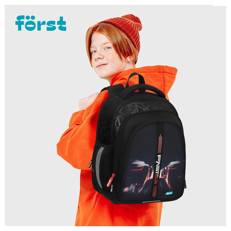 Ранец Först F-Base "Faster" 36*29*17см, 3 отделения, 2 кармана, анатомическая спинка 