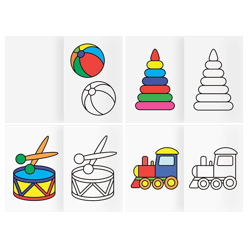 Раскраска А5, 16 стр.,  ТРИ СОВЫ "Посмотри и раскрась. Выпуск №2"