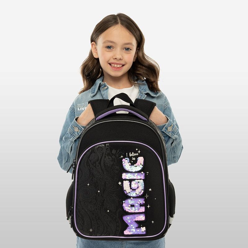 Ранец Berlingo Expert Plus "Purple Magic" 38*29*15см, 2 отделения, 2 кармана, анатомическая спинка 