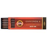 Сепия Koh-I-Noor "Gioconda", коричневая светлая, стержень, 5,6мм, 6шт., пластик короб