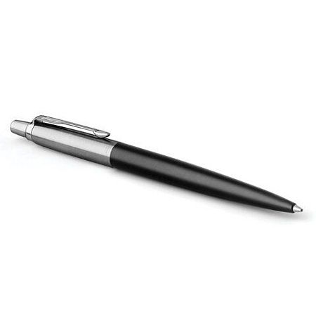 Ручка шариковая PARKER "Jotter Core Bond Street Black CT", корпус черный, детали хром, синяя, 1953184 