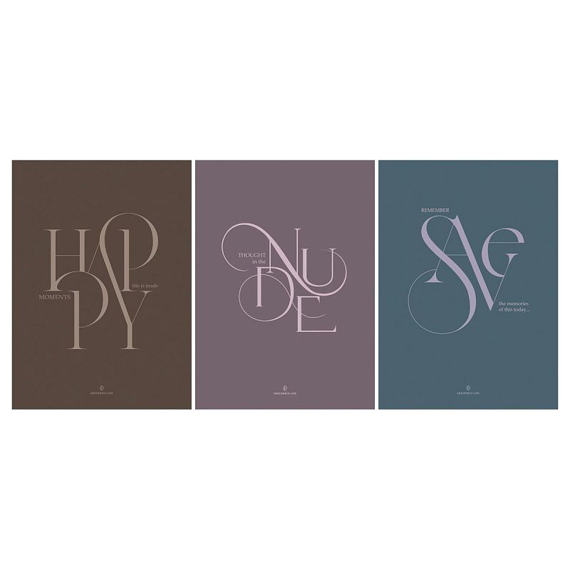 Тетрадь 48л., А4, клетка GreenwichLine "Happy moment", soft-touch ламинация, выборочный лак, 70г/м2