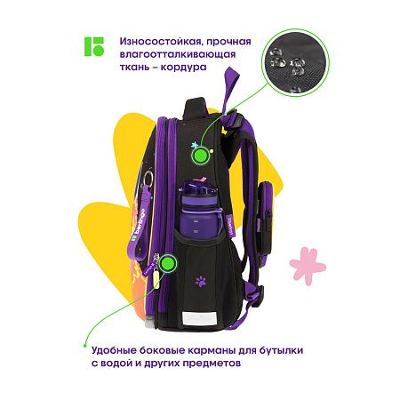 Ранец Berlingo Expert "Astro Cat" 37*28*16см, 2 отделения, 2 кармана, анатомическая спинка 