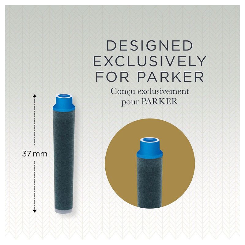 Картриджи чернильные Parker "Cartridge Quink Mini" синие, 6шт., картонная коробка 