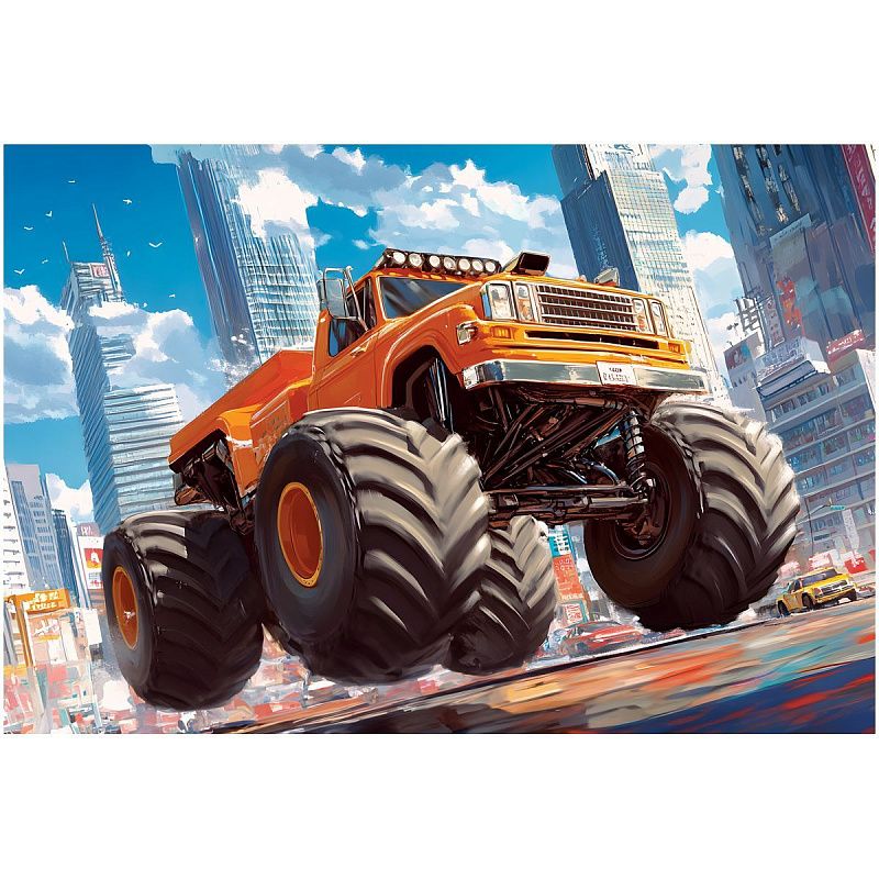 Пазл  104 эл. ТРИ СОВЫ "Монстр в мегаполисе"