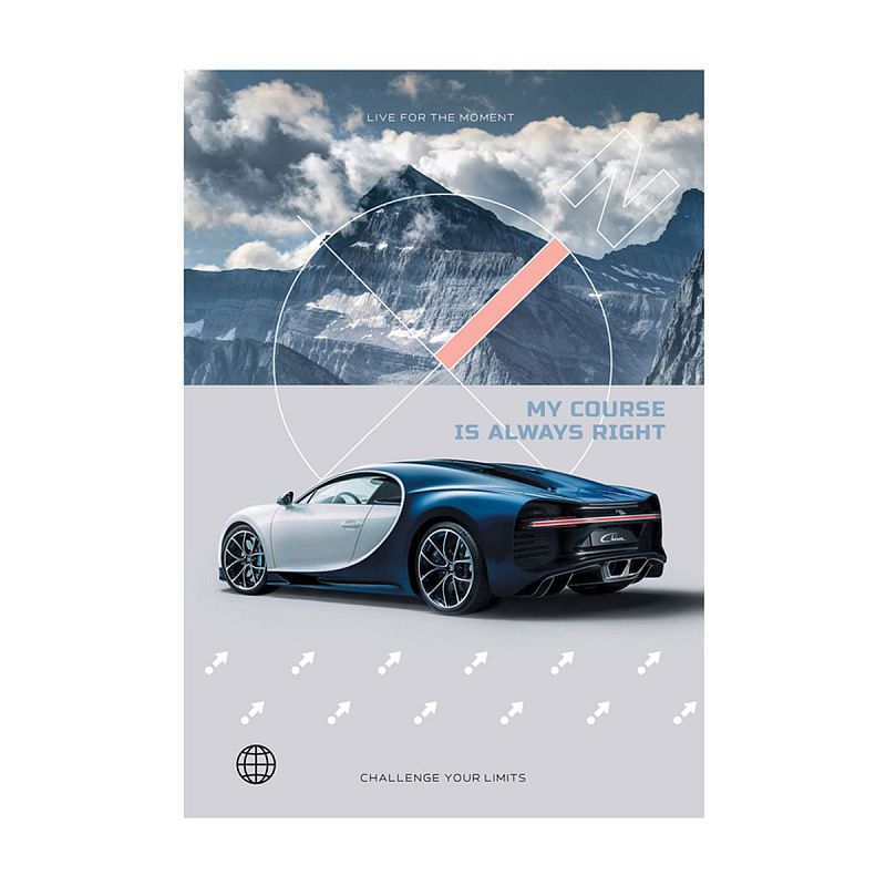 Тетрадь 96л., А4, клетка BG "Живи моментом"