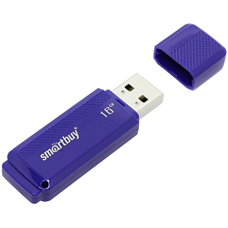 Память Smart Buy "Dock"  16GB, USB 2.0 Flash Drive, синий