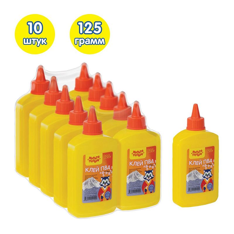 Клей ПВА Мульти-Пульти "Енот в Японии", 125г