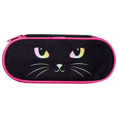 Пенал-футляр BRAUBERG, 1 отделение, органайзер, полиэстер, 22x9x5 см, "Cat eye", 271585 