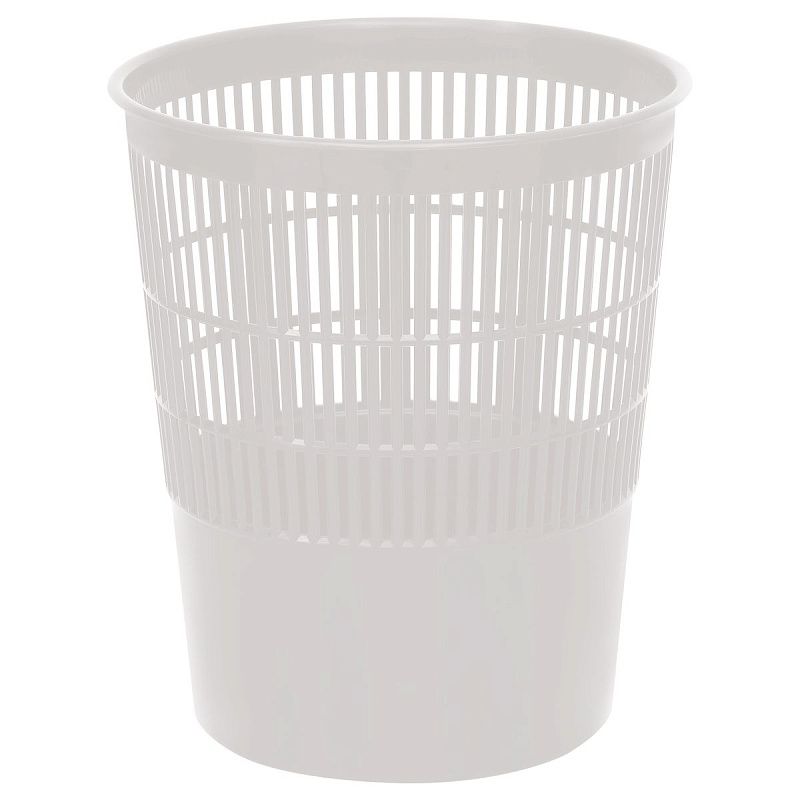 Корзина для бумаг СТАММ, 14л, сетчатая, белая