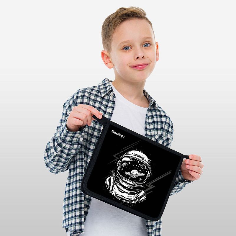 Папка для тетрадей 1 отделение, А5 Berlingo "Trailblazer", 240*205*40 мм, пластик, на молнии 