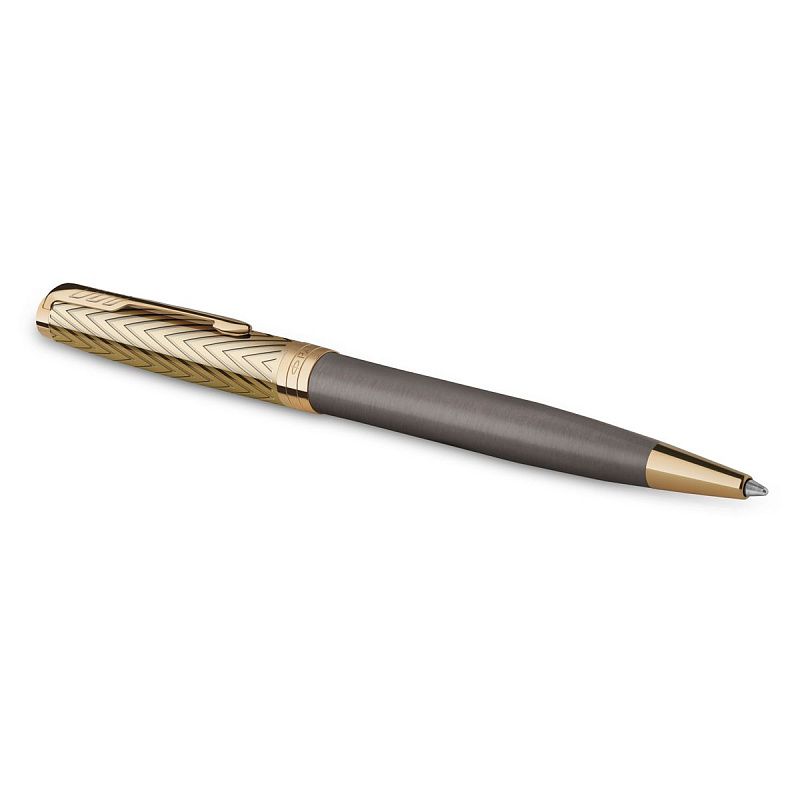 Ручка шариковая Parker "Sonnet ARROW GT" черная, 1,0мм, кнопочн., подарочная упаковка 